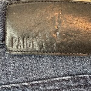 PAIGE Denim with Black Leather Accent